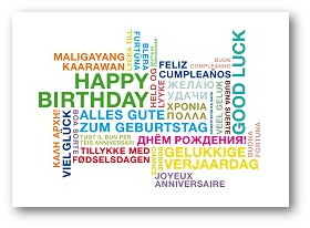 Bild - Grusskarte Happy Birthday